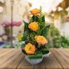 Serene 4 Yellow Roses