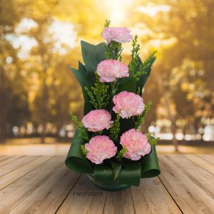 Rosy Elegance Carnation Bouquet
