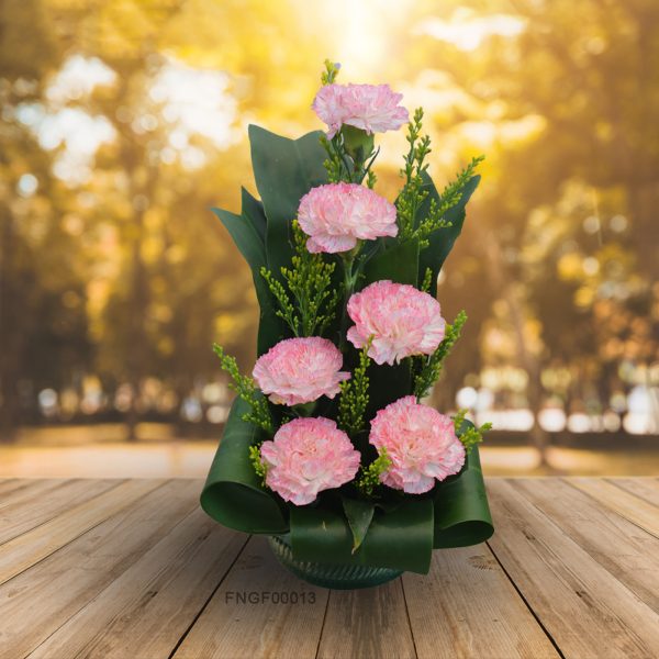 Rosy Elegance Carnation Bouquet