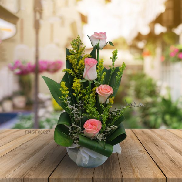 Pretty in Pink Rose Bouquet