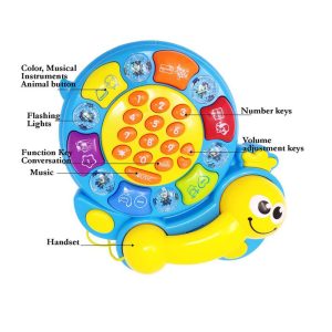 Colorful Puzzle Educational Doctor Tortoise Baby Phone Musical Toy